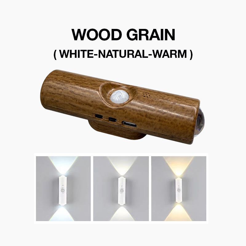Slim LED-nachtlampje met bewegingssensor – dimbare RGB-kleurveranderende wandlamp – USB-oplaadbaar – gradiënt – magnetisch en plakbaar – sfeerverlichting voor slaapkamer, gang en entree – interieurdecoratie accessoires