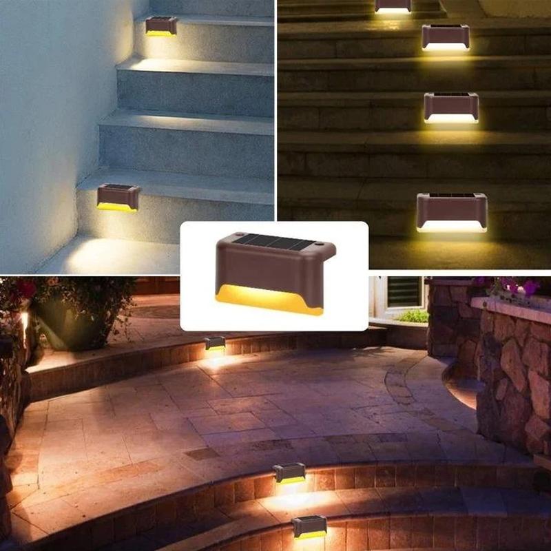 ✨ Koop 2 Sets, Krijg 1 Set Gratis – Solar Tuin- en Terrasverlichting, 12 Lampjes, Warm Wit LED, IP44