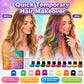 🔥Laatste dag: 50% KORTING - 🌈Set met 12 kleuren tijdelijke haarkrijt en applicator