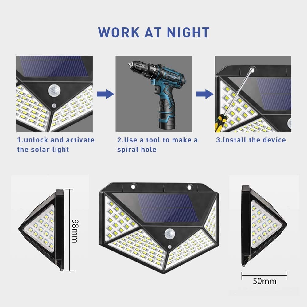 💥KRIJG 50% KORTING💥Verlicht direct je buitenruimte met bewegingsgestuurde solarlampen