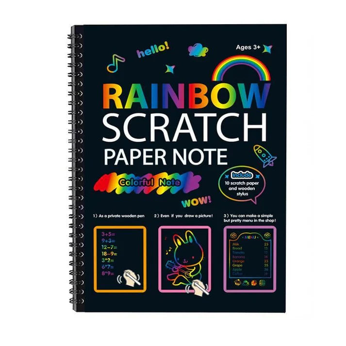 🔥50% korting🔥Creatief regenboog-krasboekje