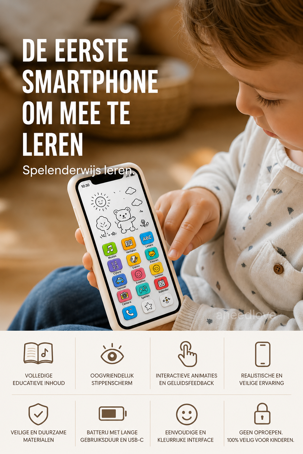 📱 50% KORTING – Educatieve Smartphone voor Kinderen | Leerzaam, oogvriendelijk & ideaal voor vroeg leren ✨👶