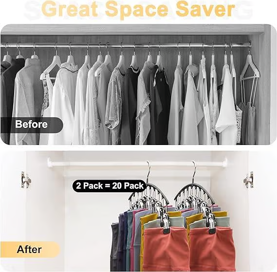 👖🔥 50% KORTING! Legging Organizer Hanger – 10 Broeken Netjes Opbergen & Meer Kast-Ruimte