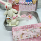 🎉Beste Paascadeau 50% KORTING🎁🐇Bunny Mummy Tiny Plush Pocket Tin