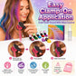 🔥Laatste dag: 50% KORTING - 🌈Set met 12 kleuren tijdelijke haarkrijt en applicator