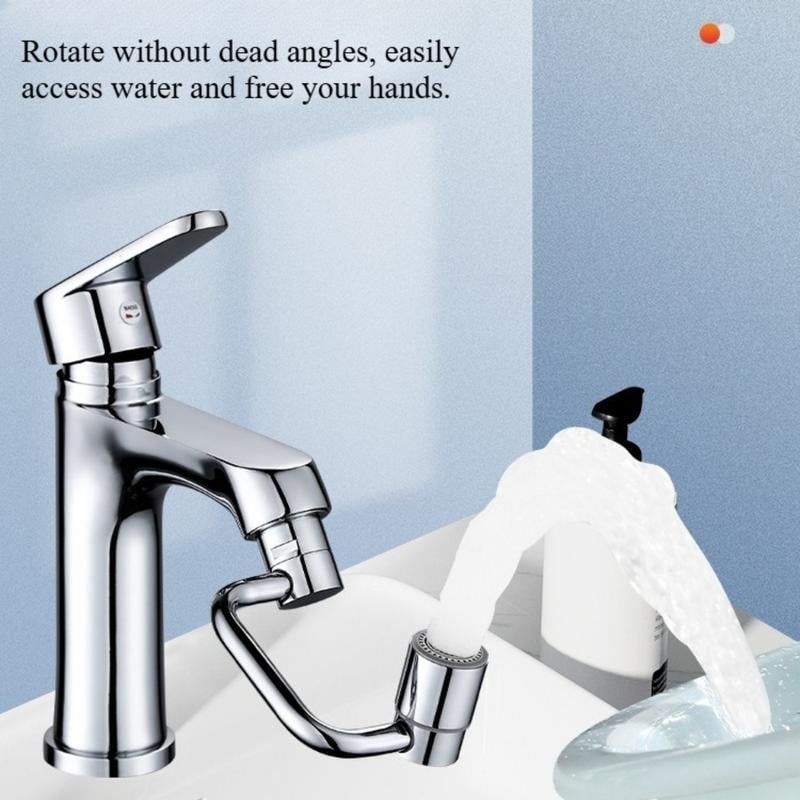 🎄Kerstdeal ALTIJD 50% KORTING!🚰 Universele Gootsteenkraan Verlengstuk (1080° Draaibaar): Dubbele Sproeistand + Anti-Spat – Makkelijk Te Installeren！
