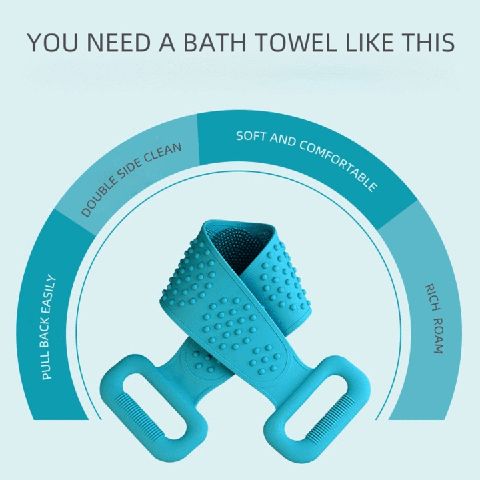 🛁🧽 50% KORTING! Stop met het acrobatisch draaien om je rug te wassen! Deze lange siliconen badborstel met handvat bereikt élke plek, reinigt diep, en is hygiënischer dan elke spons.