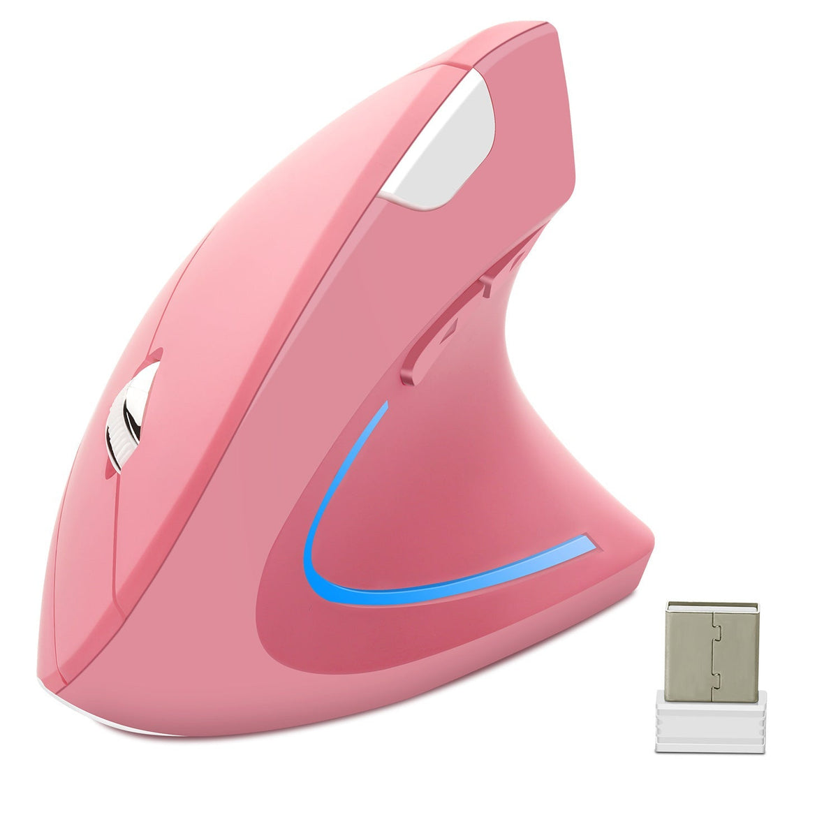 Ergonomische verticale optische muis, draadloos, oplaadbaar via USB