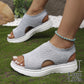 👡🌬️ Ademende gebreide platform sandalen voor dames – Lichtgewicht en zacht ✨