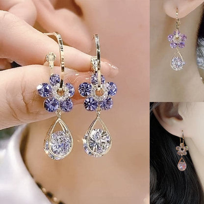 Luxury Flower Earrings™ | Modieuze Glanzende Kristal Accessoires