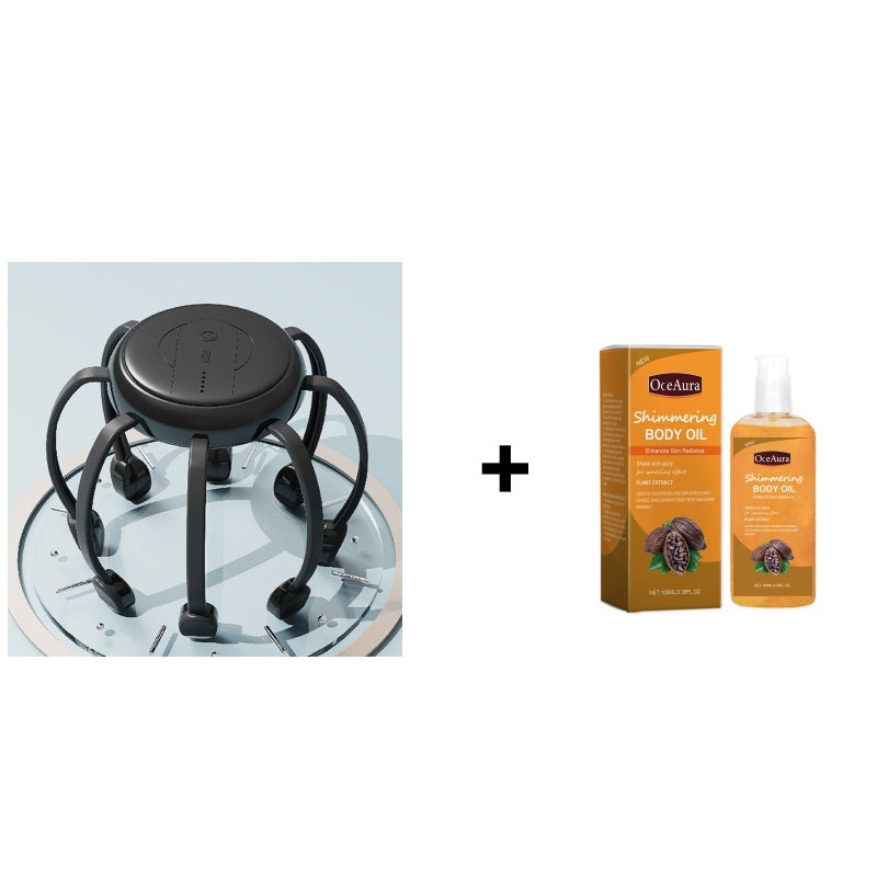 🐙💆‍♂️ 50% KORTING! Alsof je acht onzichtbare vingers tegelijk op je hoofd hebt die elke spanning wegkneden! 4 standen, draadloos, en je stress verdwijnt in 1 minuut.