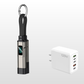 🔌📟 4-in-1 keychain oplaadkabel | Digitaal display, tot 65W+27W | Gevlochten nylon, zinkring | <0,5 m, 4 kleuren | 1/3/5 stuks | 50% KORTING!