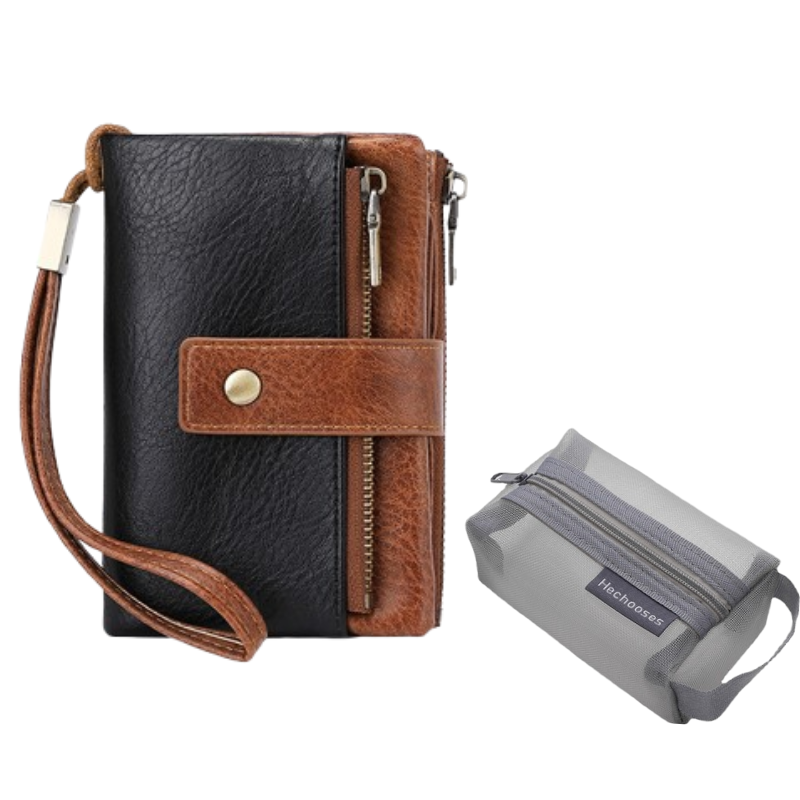 👜🔐Retro RFID-blockerende Tri-fold Portemonnee voor Dames – stijlvol, ruim & veilig
