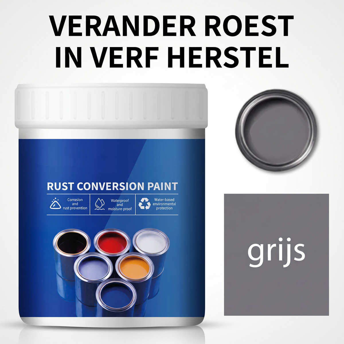🔥Nu: 2 betalen, 1 gratis!🔥Weerbestendige roestomvormerverf voor metaal