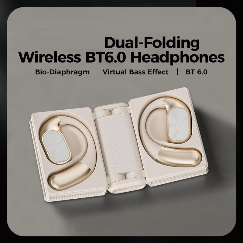 Draadloze oordopjes met Bluetooth 6.0, ruisonderdrukking, batterijduur van 145 uur en IPX5-waterdichte sporthoofdtelefoon