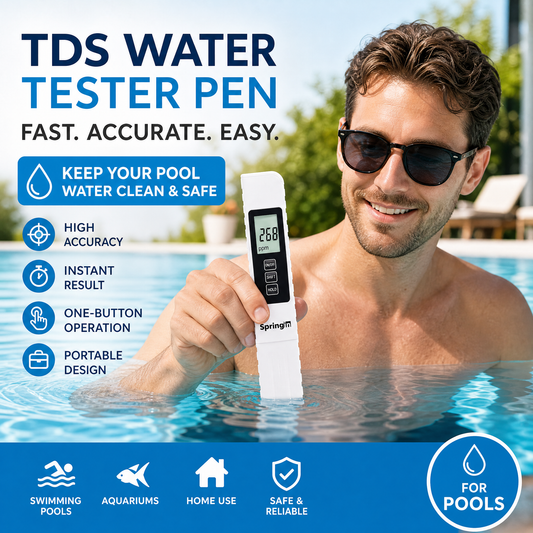 ✨ 3-in-1 TDS Water Quality Tester - Measures pH, Chlorine, and Hardness with LCD Display for Pools and Aquariums 🌊📱