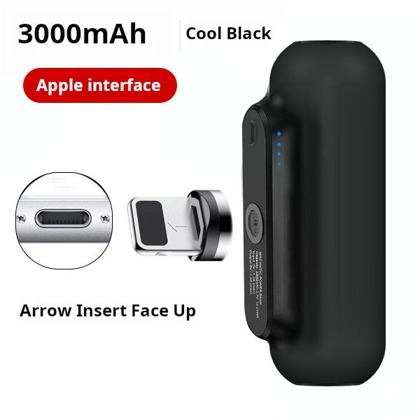 3-in-1 Mini Draagbare Magnetische Powerbank met Stekker