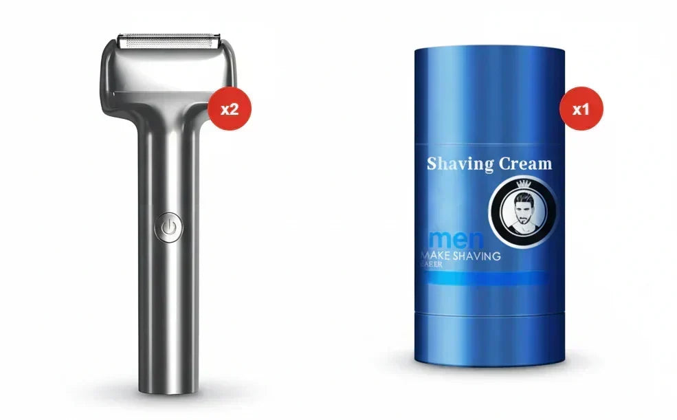 ⚡ Nooit Meer Huidirritatie na het Scheren! 🧔Efficiënt oplaadbaar elektrisch scheerapparaat voor mannen