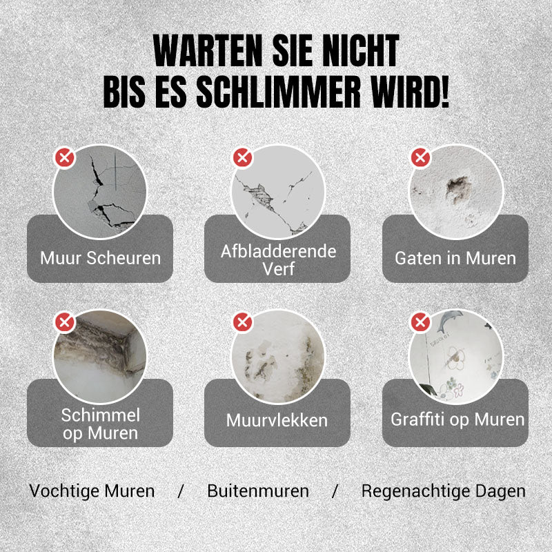 Waterdichte en Schimmelbestendige Muurreparatiepasta