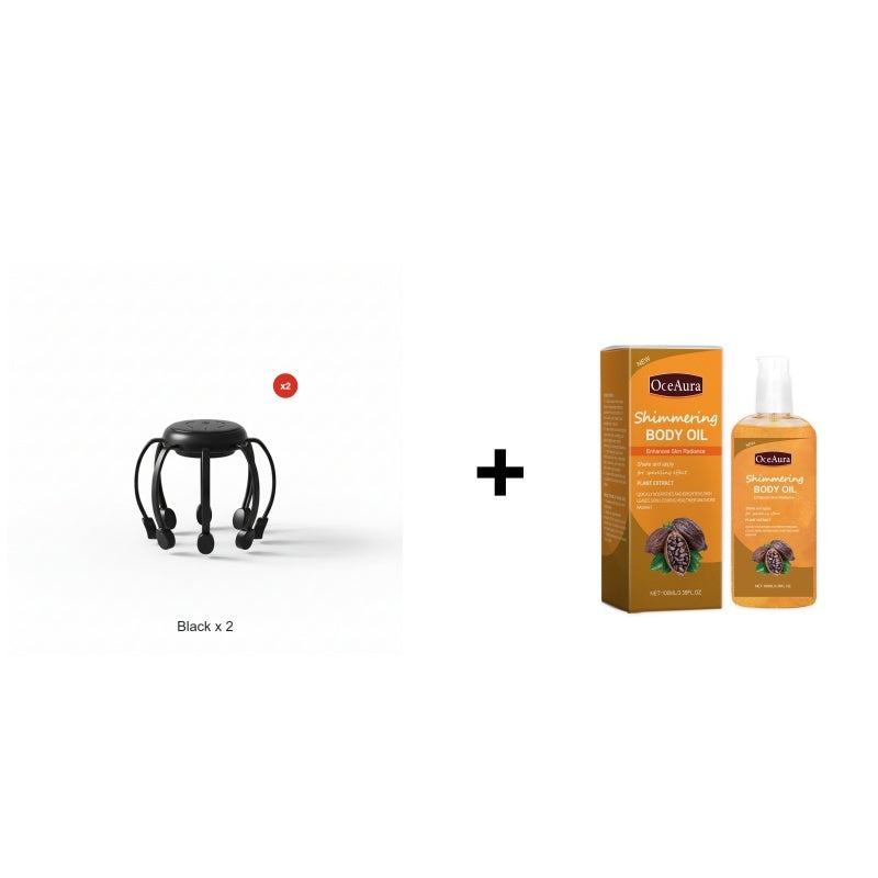 🐙💆‍♂️ 50% KORTING! Alsof je acht onzichtbare vingers tegelijk op je hoofd hebt die elke spanning wegkneden! 4 standen, draadloos, en je stress verdwijnt in 1 minuut.
