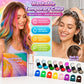🔥Laatste dag: 50% KORTING - 🌈Set met 12 kleuren tijdelijke haarkrijt en applicator