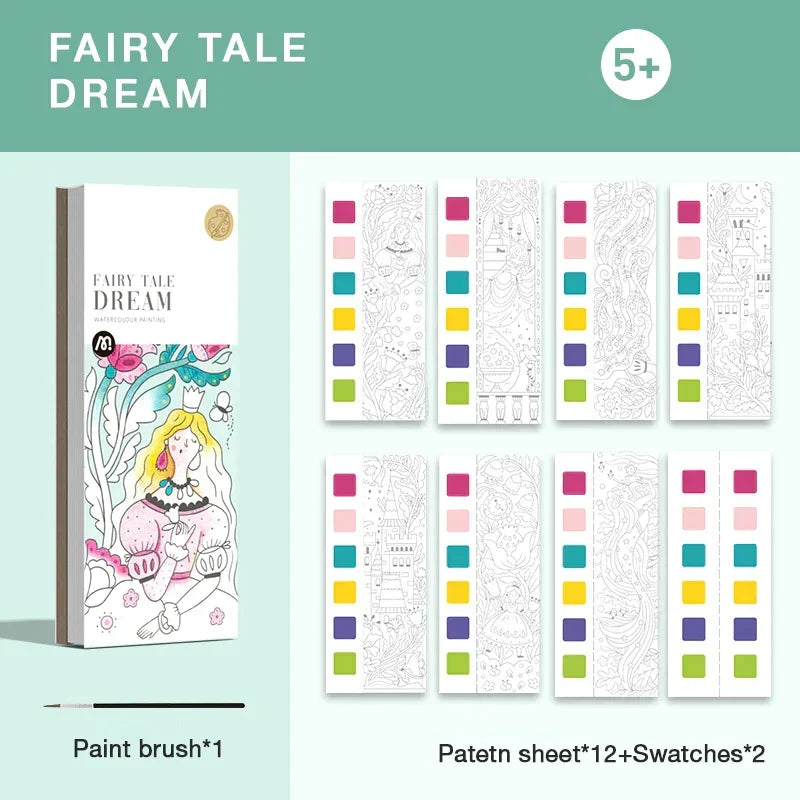 Pocket Aquarelboek voor Kinderen