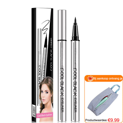 ✨ Waterdichte, veegvaste eyeliner – 24 uur lang intens zwart en uiterste precisie! ✨