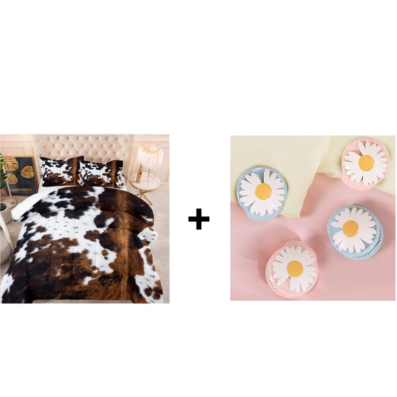 🐄 Voel het comfort & stijl – Koeienprint Dekbedovertrekset, Nu 50% Korting!