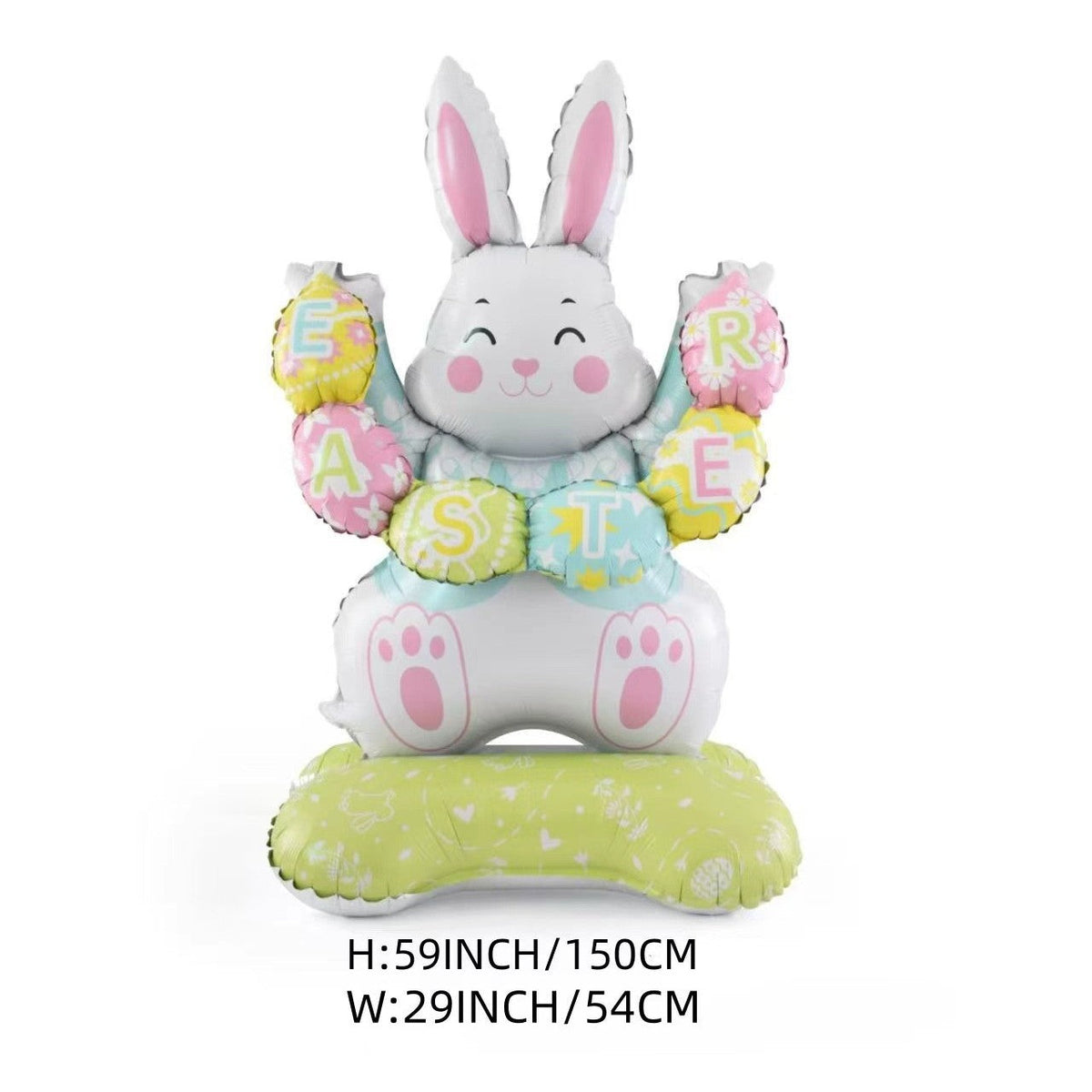 🎁PAASAANBIEDING: 50% KORTING!🐰🎉 Reusachtige 3D-ballon in de vorm van een konijn die vanzelf blijft staan. Feestelijke vreugde