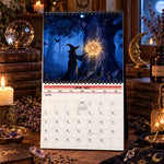🧙‍♀️✨ Heksenkalender 2027 – Mystieke Wandkalender met 12 Maanden | Betoverde Bosillustraties | Sfeervolle Decoratie & Cadeau