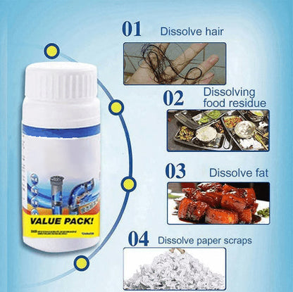 🎉Nieuwjaars Cadeau 50% KORTING!🧩Krachtige Gootsteen- & Afvoerreiniger: Snelle Ontstopping Oplossing + 99,9% Bacteriedood！