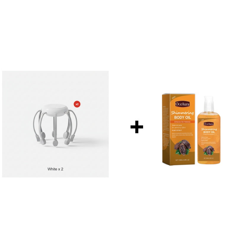🐙💆‍♂️ 50% KORTING! Alsof je acht onzichtbare vingers tegelijk op je hoofd hebt die elke spanning wegkneden! 4 standen, draadloos, en je stress verdwijnt in 1 minuut.