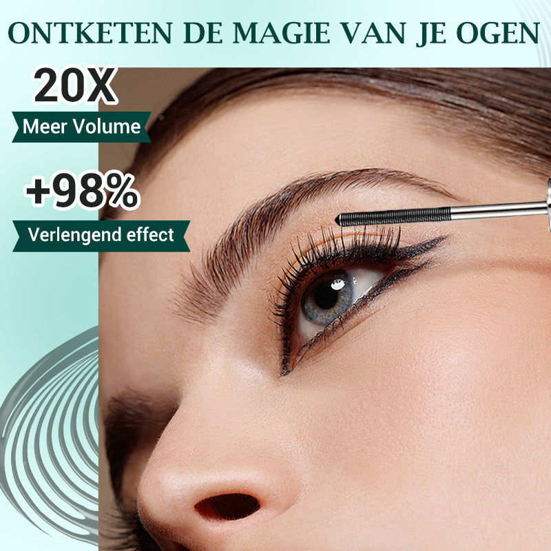 Waterdichte en zweetbestendige verlengende en krullende mascara