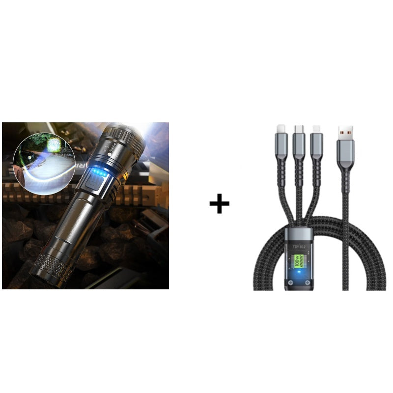 🔦 50% KORTING + KOOP 2, KRIJG 1 GRATIS! Superkrachtige Zaklamp met Zoomfunctie