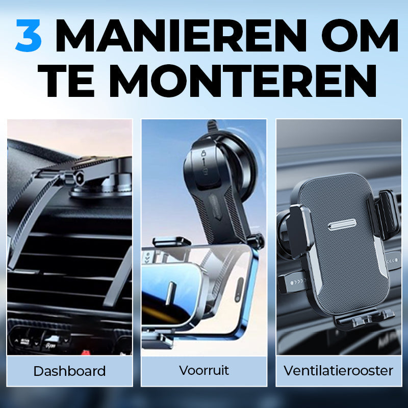 Multifunctionele zuignap telefoonhouder voor in de auto