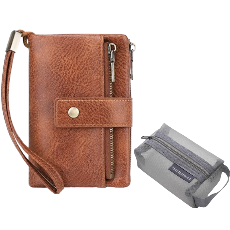 👜🔐Retro RFID-blockerende Tri-fold Portemonnee voor Dames – stijlvol, ruim & veilig