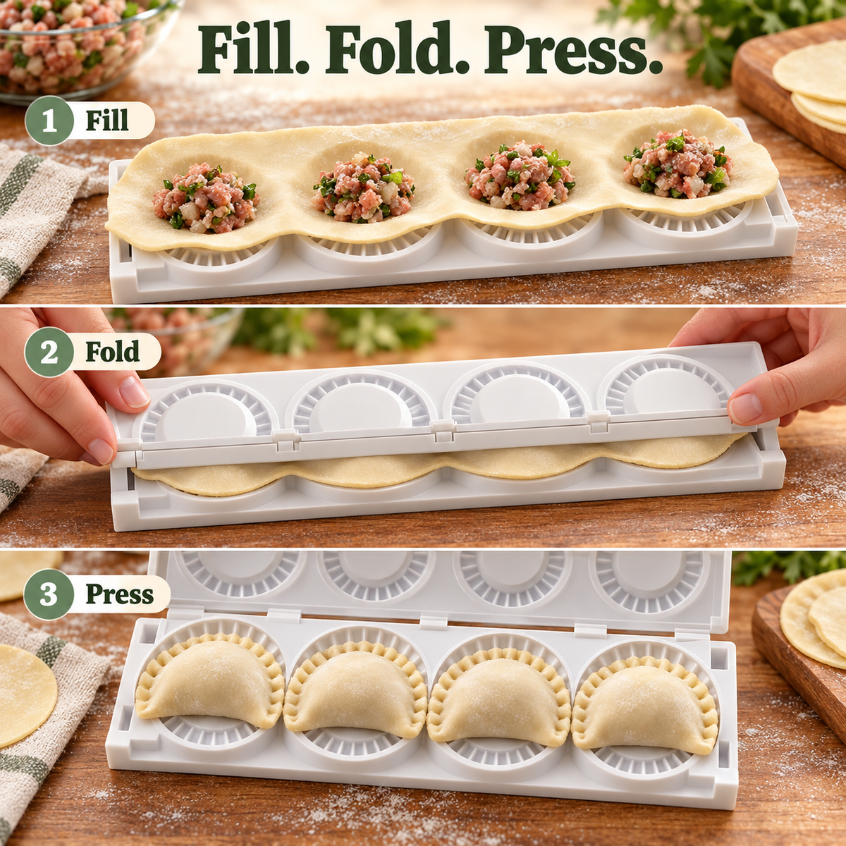 🥟 Dumplingpers voor Zelfgemaakte Deegpakketjes