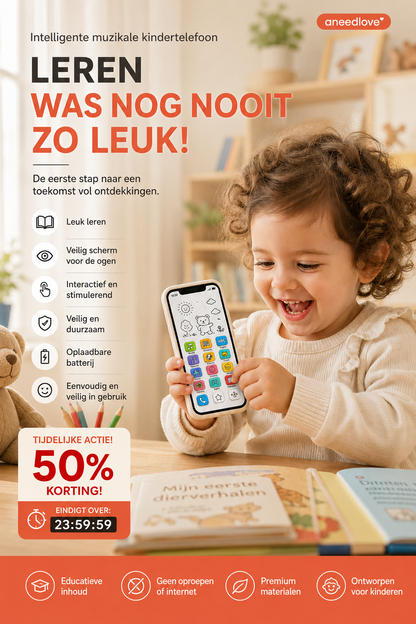 📱 50% KORTING – Educatieve Smartphone voor Kinderen | Leerzaam, oogvriendelijk & ideaal voor vroeg leren ✨👶