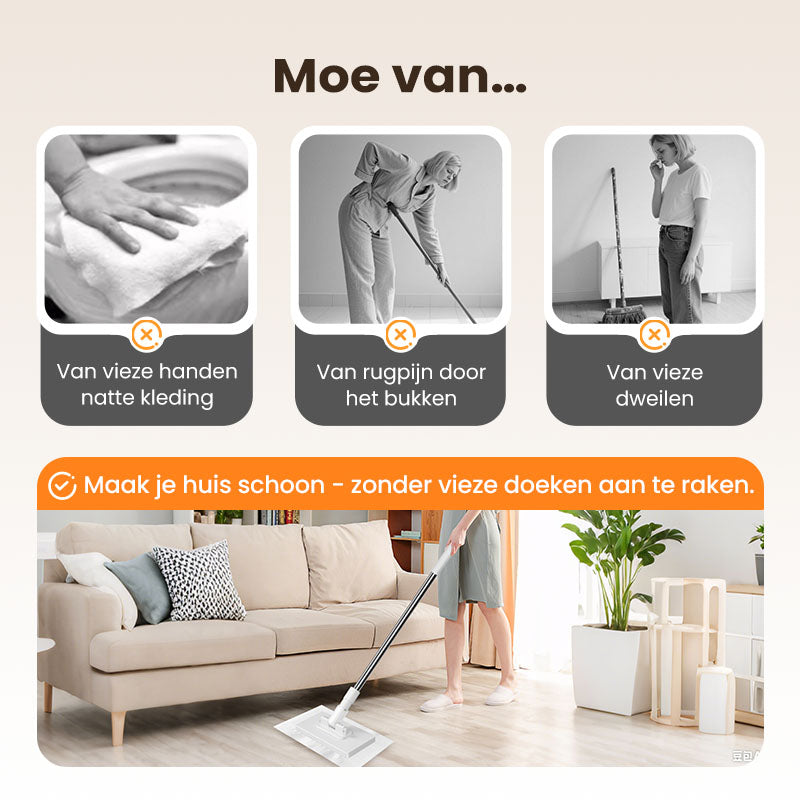 🔥 verkoop 50% korting 🔥 Wegwerpstofmaap met 4 herbruikbare doeken