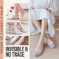 Chaussettes antidérapantes invisibles en soie de glace
