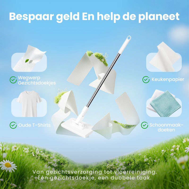 🔥 verkoop 50% korting 🔥 Wegwerpstofmaap met 4 herbruikbare doeken