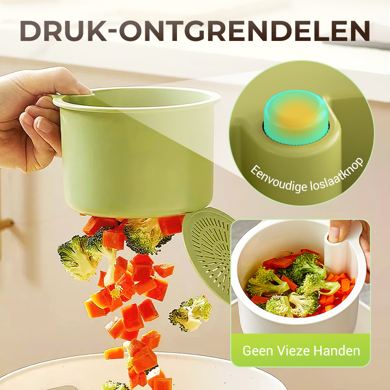 Multifunctionele afvoermand voor keukengootsteen