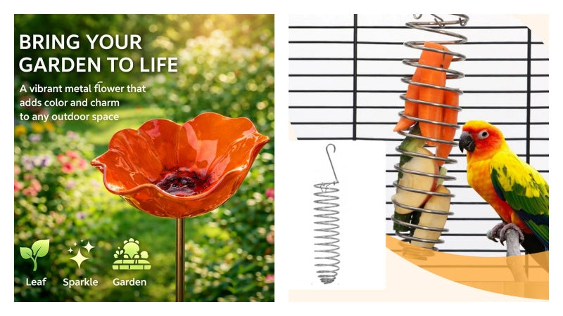 Handmade Metal Flower on a Stick