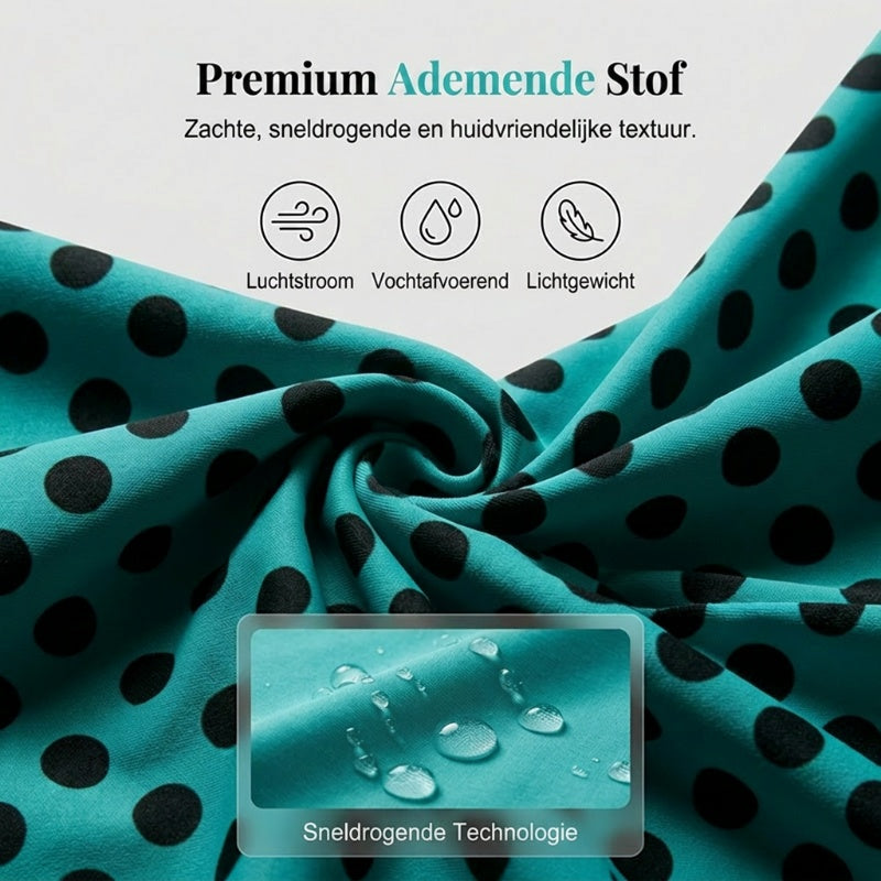Dames Tweedelig Polkadot Zwempak