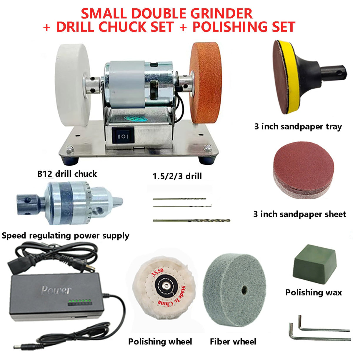 🔧 50% korting! Multifunctionele schuurmachine – schuren, polijsten & boren in 1. Krachtige 100W motor & regelbare snelheid – voor elke DIY-klus! ✨💪