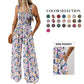 🌼Dames casual print overall met spaghettibandjes