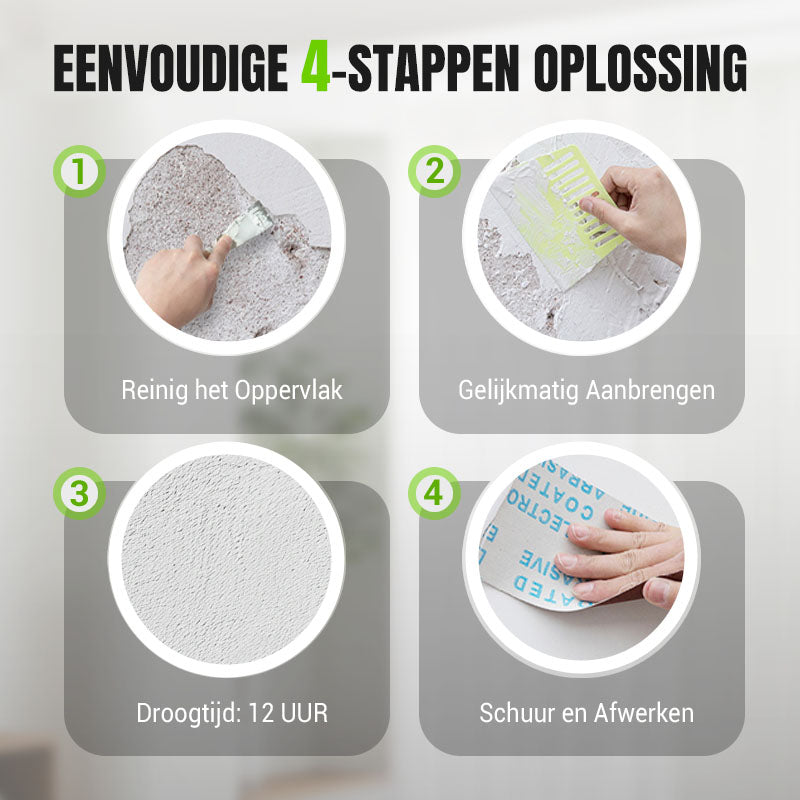 Waterdichte en Schimmelbestendige Muurreparatiepasta