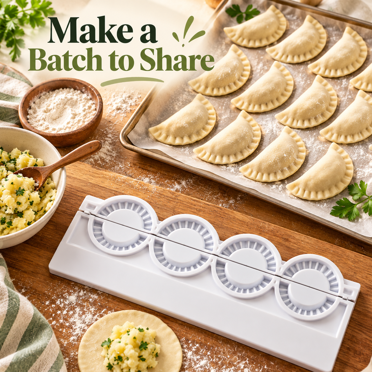 🥟 Dumplingpers voor Zelfgemaakte Deegpakketjes