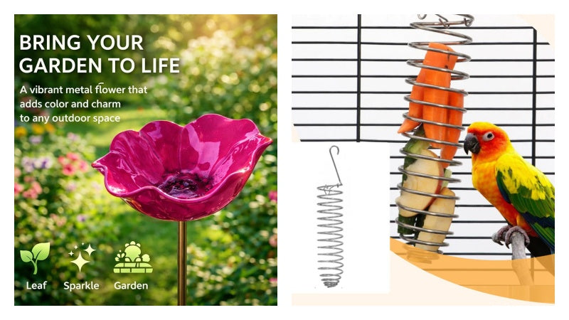 Handmade Metal Flower on a Stick