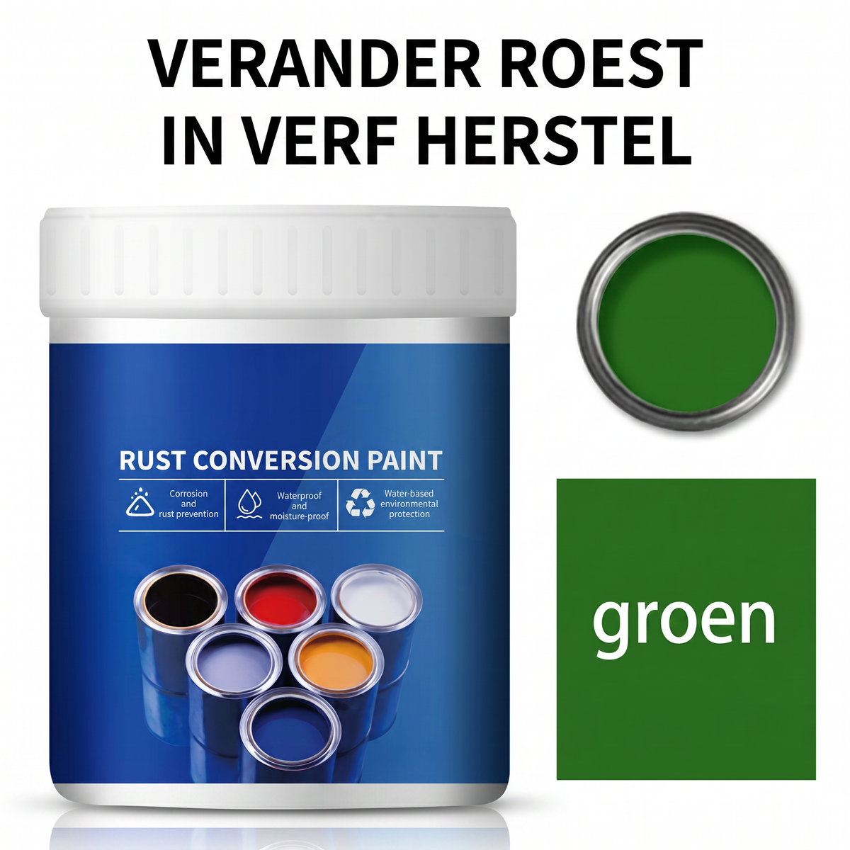 🔥Nu: 2 betalen, 1 gratis!🔥Weerbestendige roestomvormerverf voor metaal